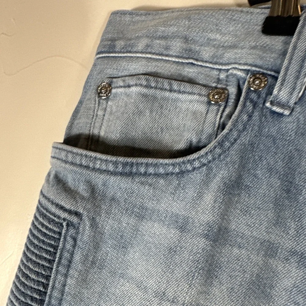 PacSun Jeans Men's Size 34 X 30 Stacked Skinny Distressed Light Wash